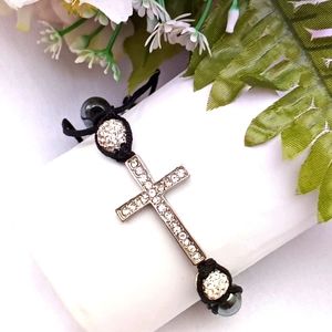 Beaded Cross Bracelet